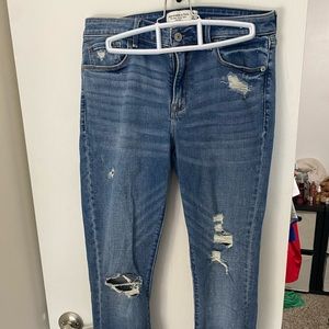 Abercrombie Super Skinny Jeans with holes